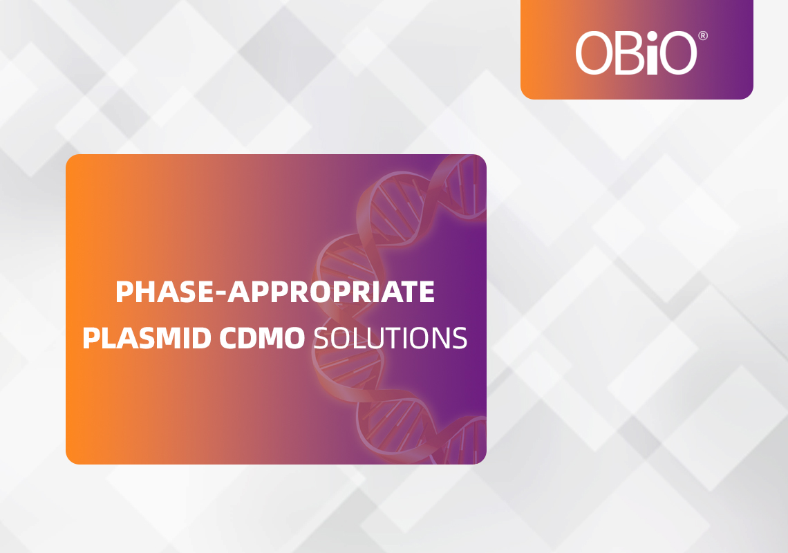 Phase-Appropriate Plasmid CDMO Solutions